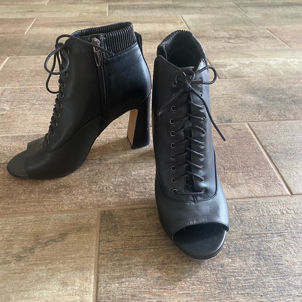 Vince Camuto peep toe bootie